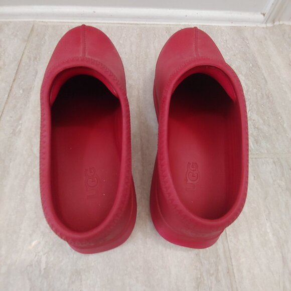 UGG Women's Tasman Red Clogs Slippers Size 12 - Picture 5 of 8
